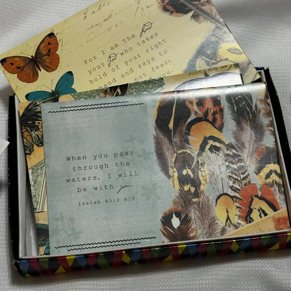 Unused Stationery Lot Greeting Cards Wildlife Nature Faith Multi Excellent Art L